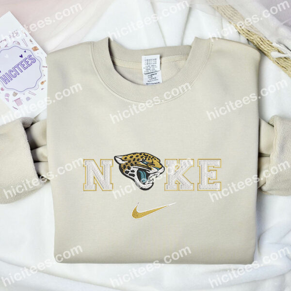 Jacksonville Jaguars Embroidered Shirt, NFL Sports Embroidered Sweatshirt, Best Gift Ideas