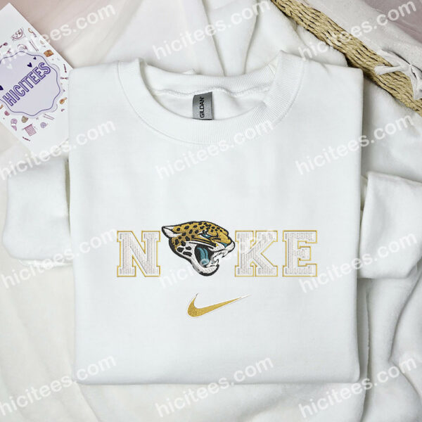Jacksonville Jaguars Embroidered Shirt, NFL Sports Embroidered Sweatshirt, Best Gift Ideas