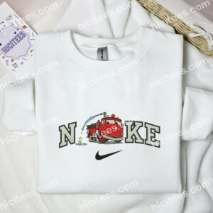 Firefighter Embroidered Hoodie Pixar Cars Embroidered Sweatshirt Disney Characters Embroidered Shirt 3