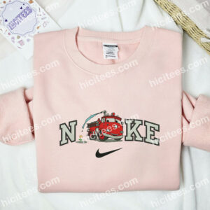 Firefighter Embroidered Hoodie, Pixar Cars Embroidered Sweatshirt, Disney Characters Embroidered Shirt 2 Firefighter Embroidered Hoodie Pixar Cars Embroidered Sweatshirt Disney Characters Embroidered Shirt