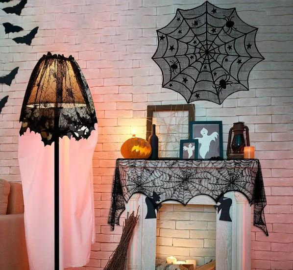 Black Lace Lampshade Covers Black Lace Lampshade Covers