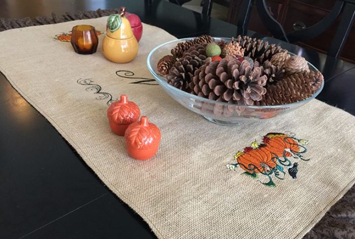 Handmade Embroidered Table Runner