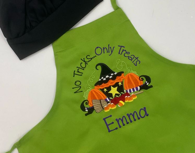 Custom Embroidered Apron for Cooking or Baking