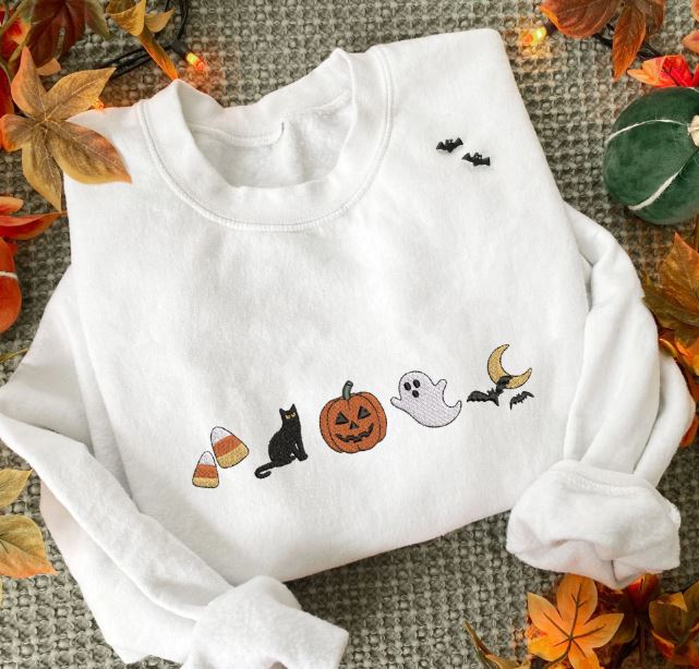 Halloween embroidered shirt for Parents 3
