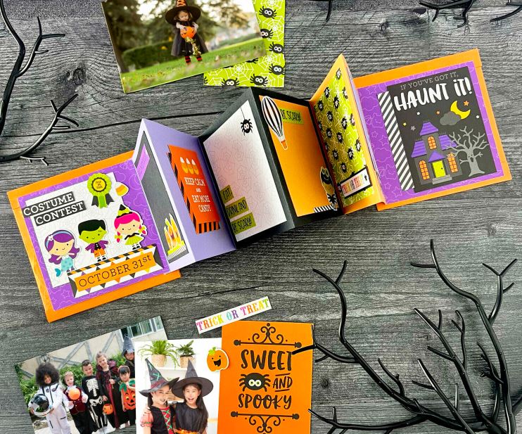 Halloween scrapbook or photo album