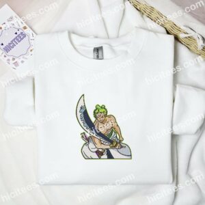 zoro one piece anime embroidered shirt 6 laqcb