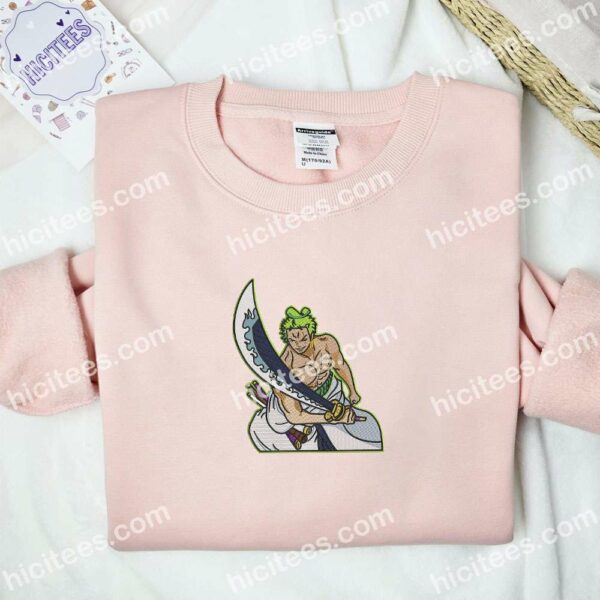 Zoro One Piece Anime Embroidered Shirt
