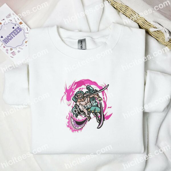 Zoro One Piece Anime Embroidered Shirt