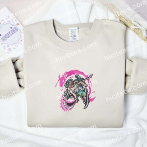 zoro one piece anime embroidered shirt 1 isjlo