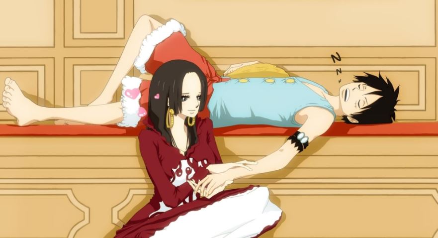 luffy and hancock 1