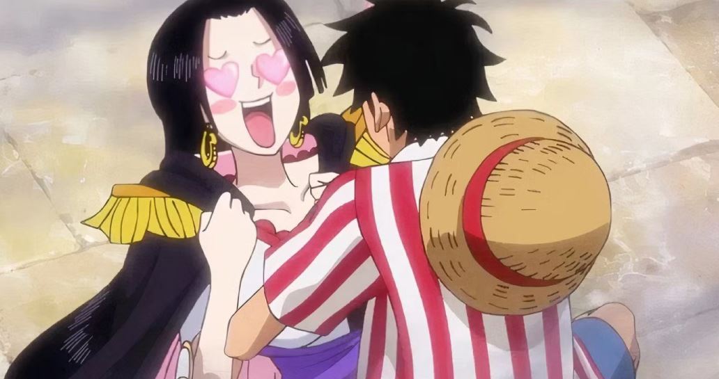 luffy and hancock 4