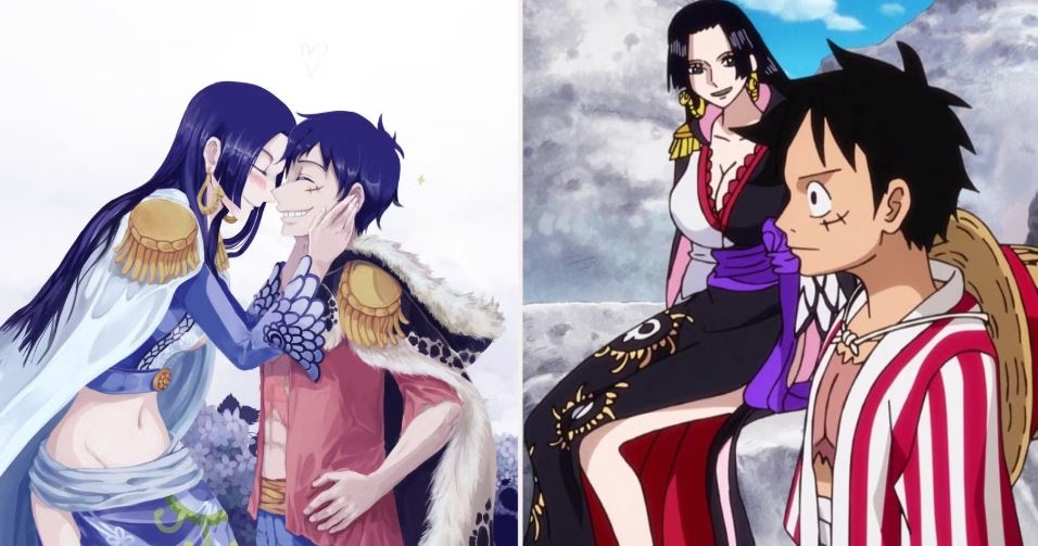 luffy and hancock 8