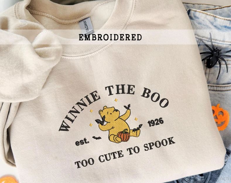 cartoon embroidered sweatshirts 1