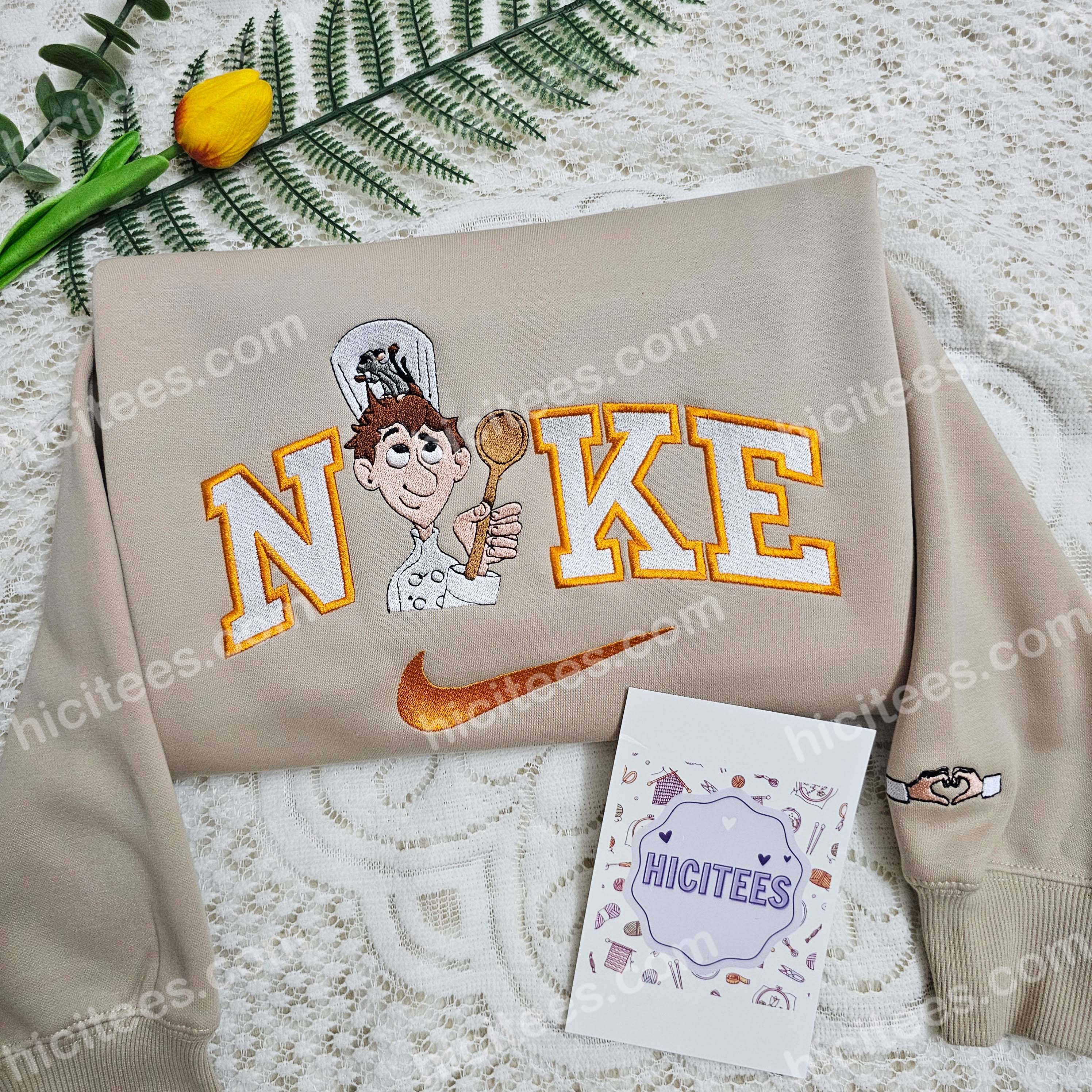 Linguini And Remy Embroidered Shirt, Pixar Ratatouille Embroidered Hoodie, Disney Characters Embroidered T-Shirt Linguini And Remy Embroidered Shirt, Pixar Ratatouille Embroidered Hoodie, Disney Characters Embroidered T-Shirt