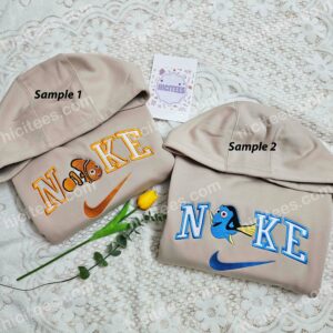 Nemo And Dory Embroidered Shirt Pixar Finding Nemo Embroidered Hoodie Disney Characters Embroidered T Shirt 2