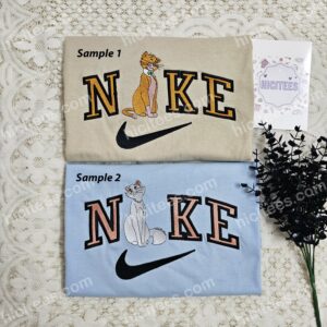 Thomas And Duchess Embroidered Couples Shirts Aristocats Embroidered Hoodie Disney Characters Embroidered T Shirt 1